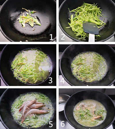 白萝卜粉丝炖虾