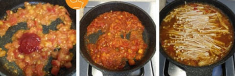 番茄金针菇肥牛汤锅 番茄金针菇肥牛汤锅