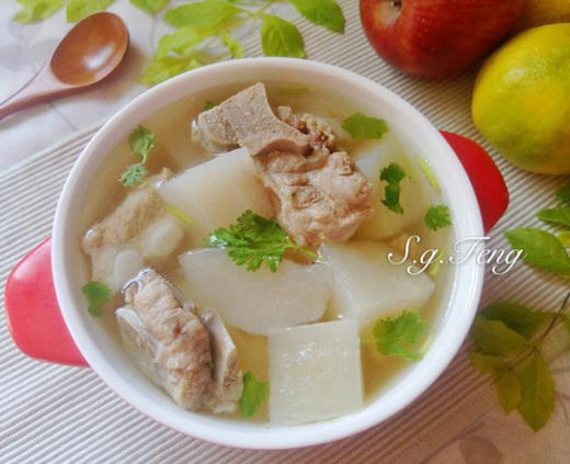 高压锅炖白萝卜排骨汤快速步骤