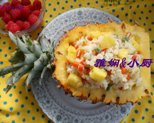 简易菠萝炒饭制作方法 隔夜米饭搭配新鲜菠萝粒