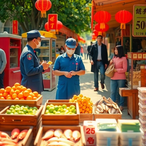 青岛西海岸新区市场监管局组织开展节前食品安全“你点我检”活动