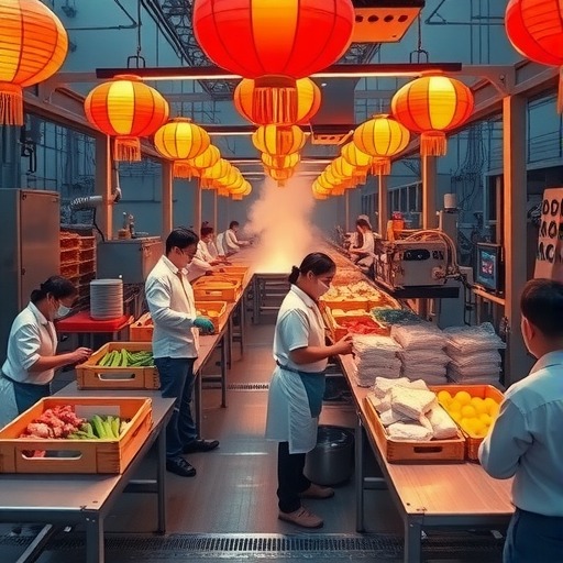 食品产业园春节保供生产线火力全开 食品产业园春节保供生产线火力全开