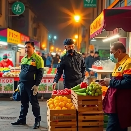 呼和浩特市玉泉区市场监督管理局深夜“随机查” 守护群众舌尖安全