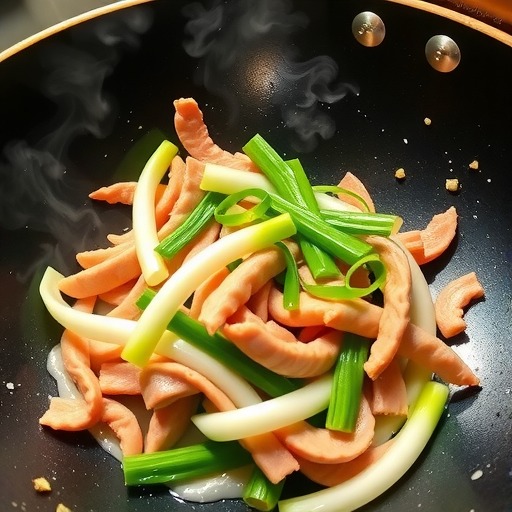 蒜苔炒肉必学技巧：焯水时间与肉丝腌制秘诀-哉互尼烹饪网