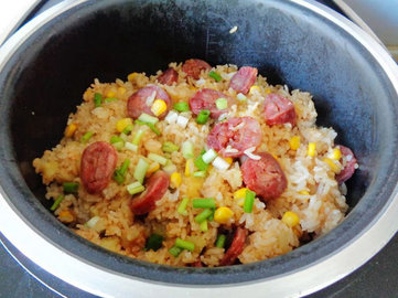 腊肠玉米土豆蒸米饭2 腊肠玉米土豆蒸米饭2