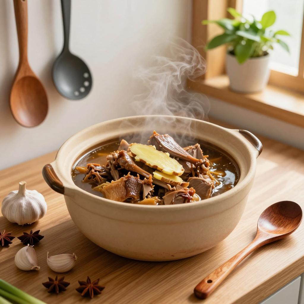 广东子姜鸭食谱：啤酒白酒烧制，香嫩无腥味-哉互尼烹饪网