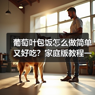 葡萄叶包饭怎么做简单又好吃？家庭版教程一学就会！（图2）