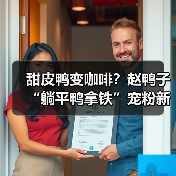 甜皮鸭变咖啡?赵鸭子“躺平鸭拿铁”宠粉新招引热议(图2) 甜皮鸭变咖啡?赵鸭子“躺平鸭拿铁”宠粉新招引热议(图2)