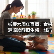 椒爱六周年直播：食材溯源唤醒原生感，城市互动打造品牌新六感