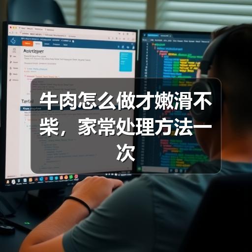 牛肉怎么做才嫩滑不柴，家常处理方法一次讲清