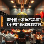 蜜汁藕片凉拌不发黑?3个窍门教你做脆爽开胃全家人抢着吃的夏日凉菜(图3) 蜜汁藕片凉拌不发黑?3个窍门教你做脆爽开胃全家人抢着吃的夏日凉菜(图3)