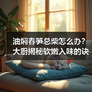 油焖春笋总柴怎么办?大厨揭秘软嫩入味的诀窍(图4) 油焖春笋总柴怎么办?大厨揭秘软嫩入味的诀窍(图4)