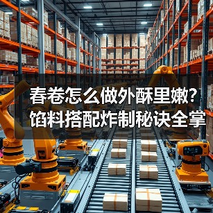 春卷怎么做外酥里嫩？馅料搭配炸制秘诀全掌握（图4）