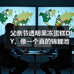 父亲节透明果冻蛋糕DIY，像一个真的锦鲤池塘
