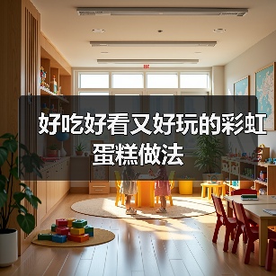 好吃好看又好玩的彩虹蛋糕做法