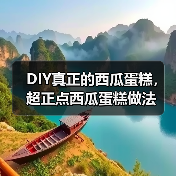 DIY真正的西瓜蛋糕,超正点西瓜蛋糕做法(图3) DIY真正的西瓜蛋糕,超正点西瓜蛋糕做法(图3)