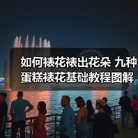 如何裱花裱出花朵 九种蛋糕裱花基础教程图解(图3) 如何裱花裱出花朵 九种蛋糕裱花基础教程图解(图3)